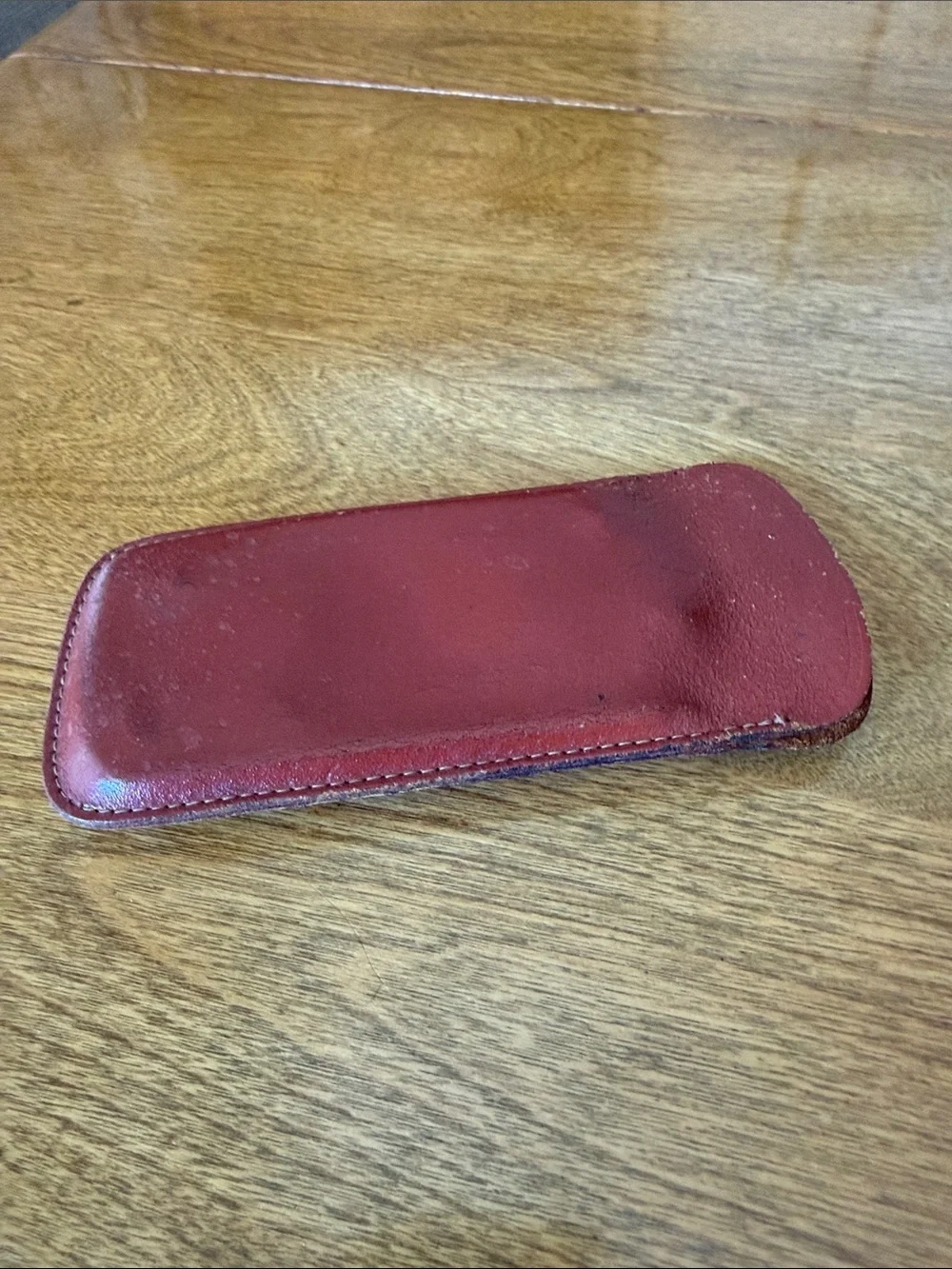 Vintage leather eyeglass case